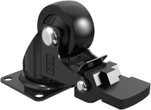 Load image into Gallery viewer, Small Swivel Castor Wheels Trolley 25mm– DSL Heavy Duty Caster Wheels Set of 4 – Rubbered Wheels for Furniture with 2 Brakes- Black up to 60KG +Free Fitting Castors for Furniture…