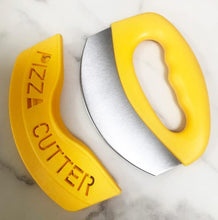 Load image into Gallery viewer, DSL Pizza Cutter, Portable Food Cutter Stainless Steel with Cover, Multi Function Dough Scraper Cutter Kitchen Tools, Safe on Dishwasher