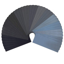 Load image into Gallery viewer, DSL 42pcs Sandpaper, Wet and Dry Sand Paper for Wood, Walls, Cars, Metal, Plastic, Glass - 120 to 3000 Grit Sand Paper Sheets Pack, 9x3.6 Inch Sanding Paper/Emery Paper