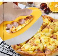 Load image into Gallery viewer, DSL Pizza Cutter, Portable Food Cutter Stainless Steel with Cover, Multi Function Dough Scraper Cutter Kitchen Tools, Safe on Dishwasher