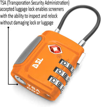 Load image into Gallery viewer, DSL 2 Packs TSA Padlock 3 Digit Security Combination Lock for Travel Luggage, Suitcases, Gym, School, Office Locker, Orange and Blue.