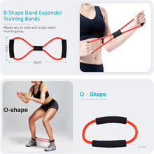 Load image into Gallery viewer, 14PCS Set Resistance Bands Workout Exercise Crossfit Fitness Yoga Training Tubes