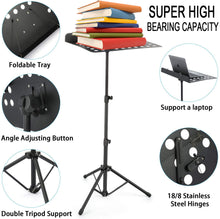 Load image into Gallery viewer, DSL Heavy Duty Orchestral Music Stand Folding Adjustable Sheet Stand Tripod Base