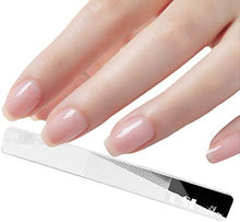 Load image into Gallery viewer, DSL Beauty Crystal Clear Nail File Nano Particle Technology Tempered Glass - Professional Natural Nails File Tool - Nail Polisher/Manicure File/Buffer File 3 in 1
