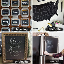 Load image into Gallery viewer, DSL 60cm x 200cm Removable Blackboard Vinyl Wall Sticker Chalkboard Decal + 5 Colour Chalk
