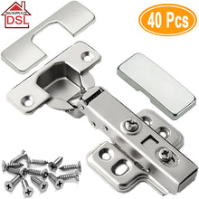 Load image into Gallery viewer, DSL 40 Sets TOP Quality Full Overlay 35mm Soft Close Hinges Kitchen Cabinet Cupboard Door UK
