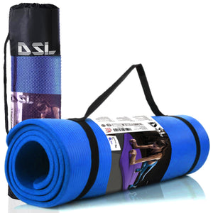 DSL 61x 185cm Yoga Mat 15mm Thick Gym Exercise Fitness Pilates Workout Mat Non Slip