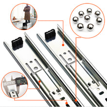 Load image into Gallery viewer, DSL Daily Supply Ltd. Pair of Double Fully Extension Ball Bearing Drawer Slide Runner Heavy Duty 60kg With Fitting Pair
