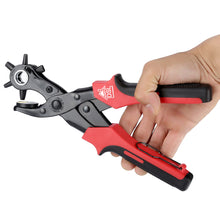 Load image into Gallery viewer, DSL 10&quot; Power Assist Revolving Leather Hole Punch Belt Eyelet Plastic Puncher Pliers
